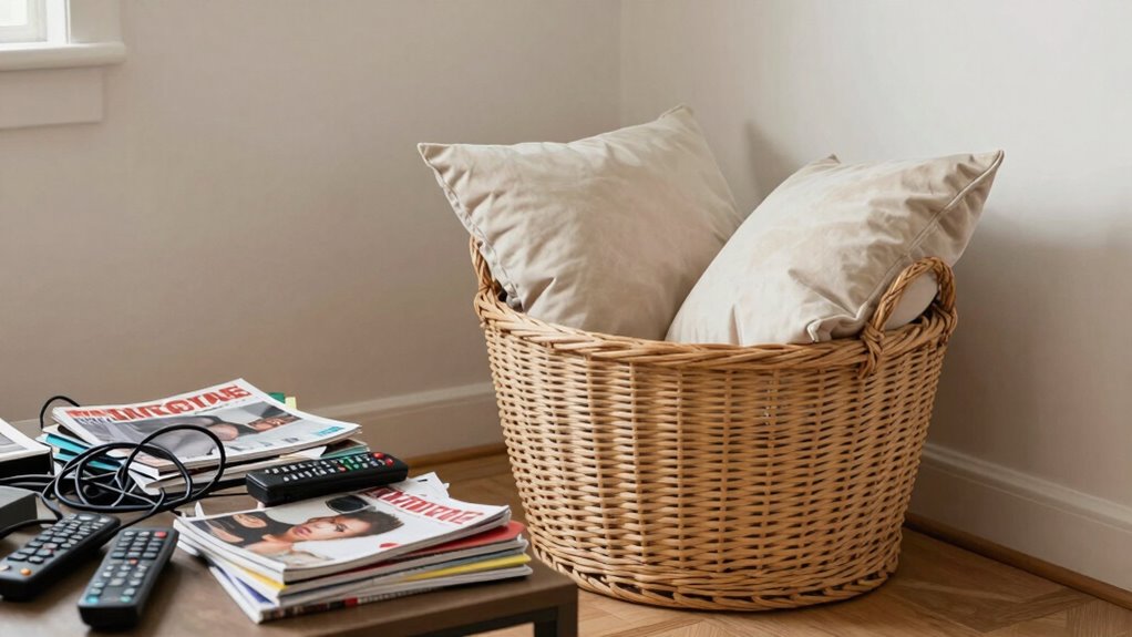 decorative storage vs clutter