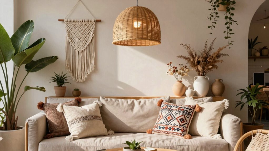 earthy textures and colors