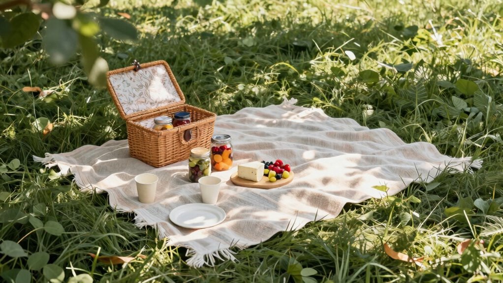 effortless minimalist outdoor dining