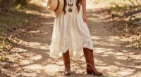 elegant boho boot styling