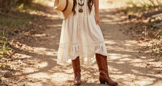 elegant boho boot styling
