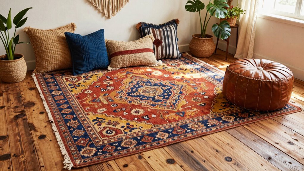 elegant boho flooring choices