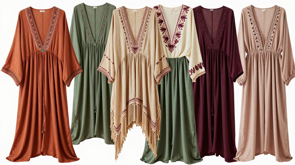 elegant earthy boho hues