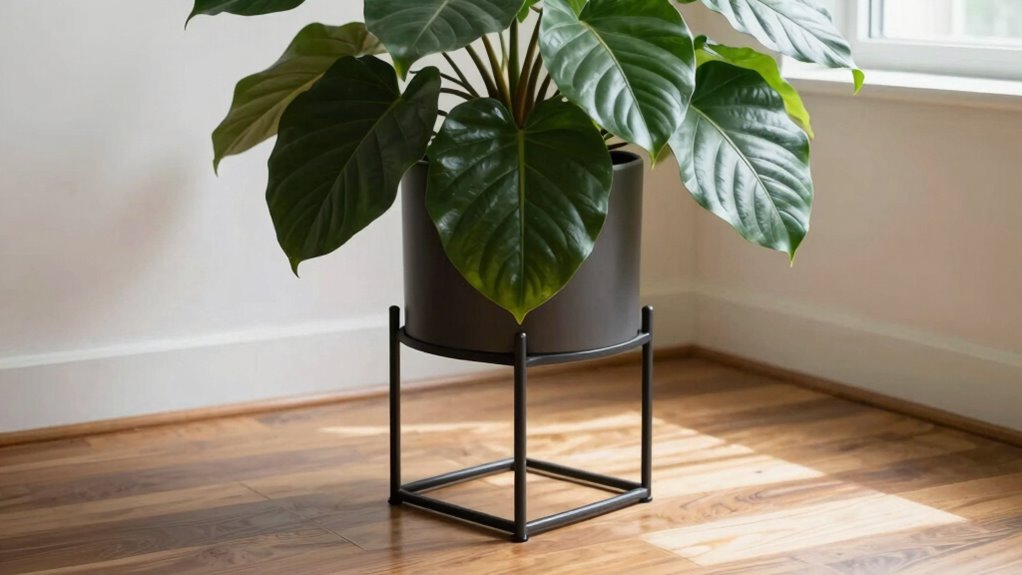 elevated styled plant display