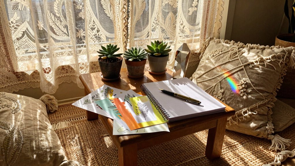 grounded boho journaling rituals