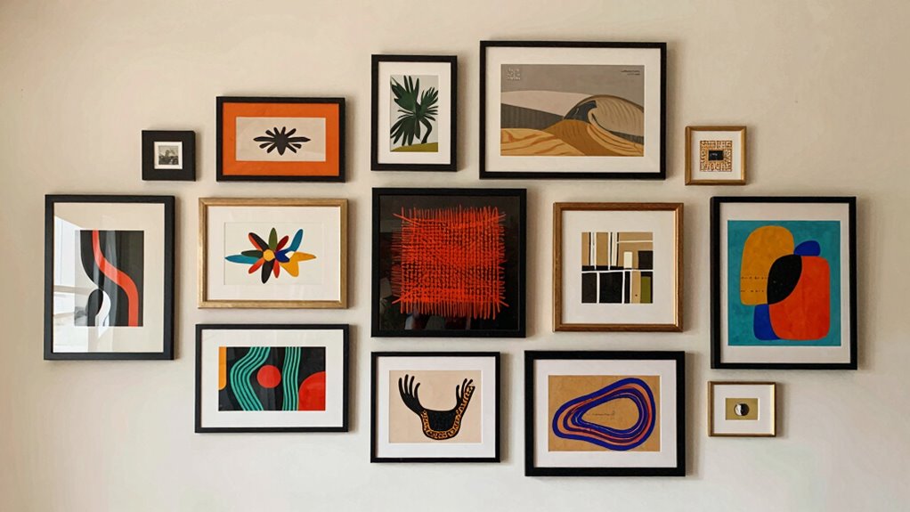 group wall decor harmoniously