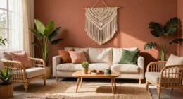 harmonious earthy boho tones