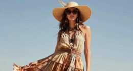 hat enhances boho vibe