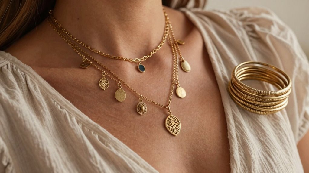 layered boho jewelry styles