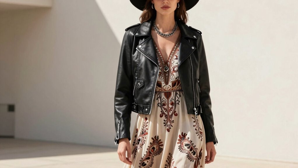 layered edgy boho fashion