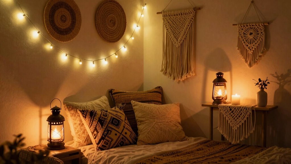 layered lighting creates cozy ambiance