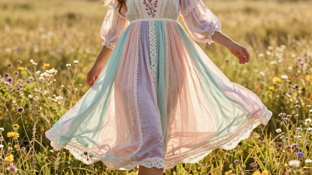 light airy bohemian style
