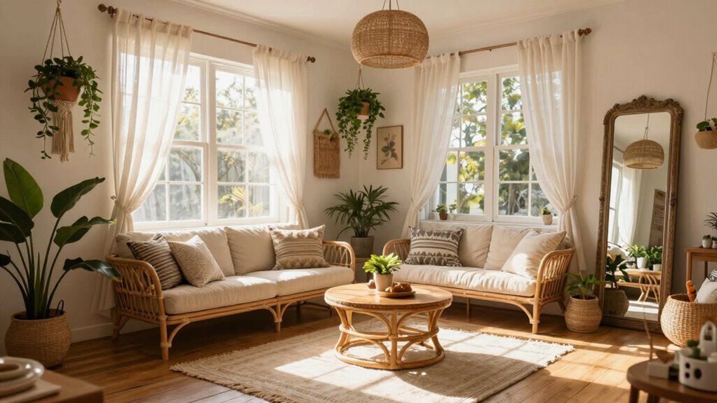 maximize light with greenery
