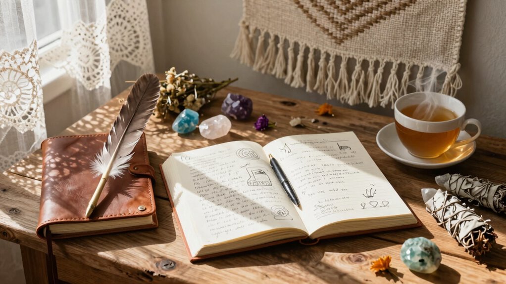 mindful creative journaling rituals