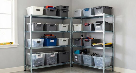 organize garage before shelving