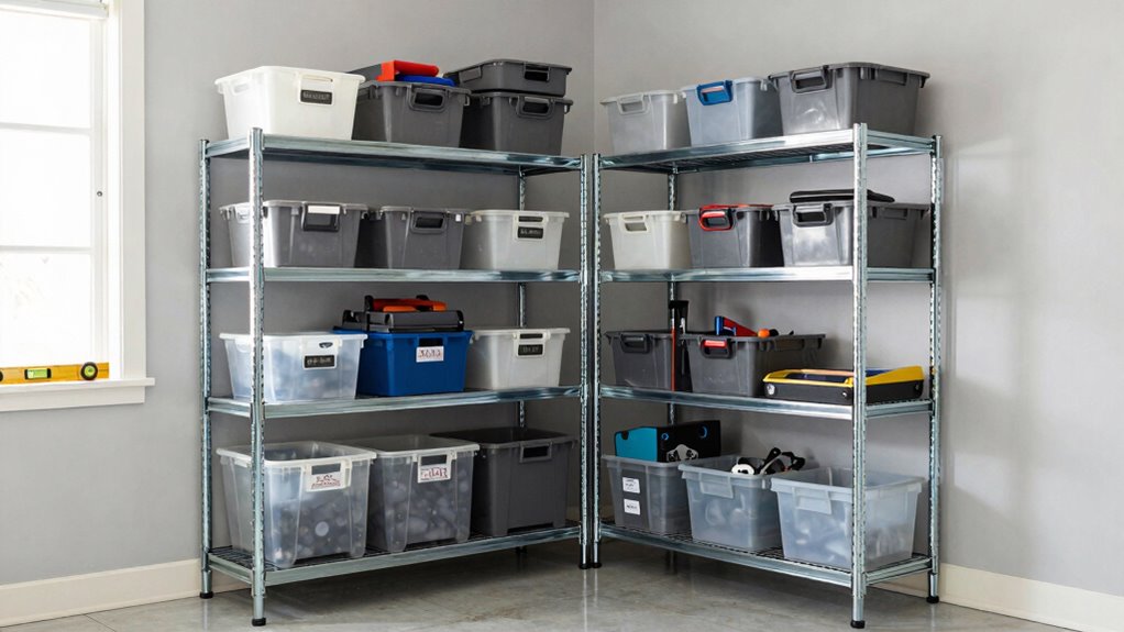 organize garage before shelving