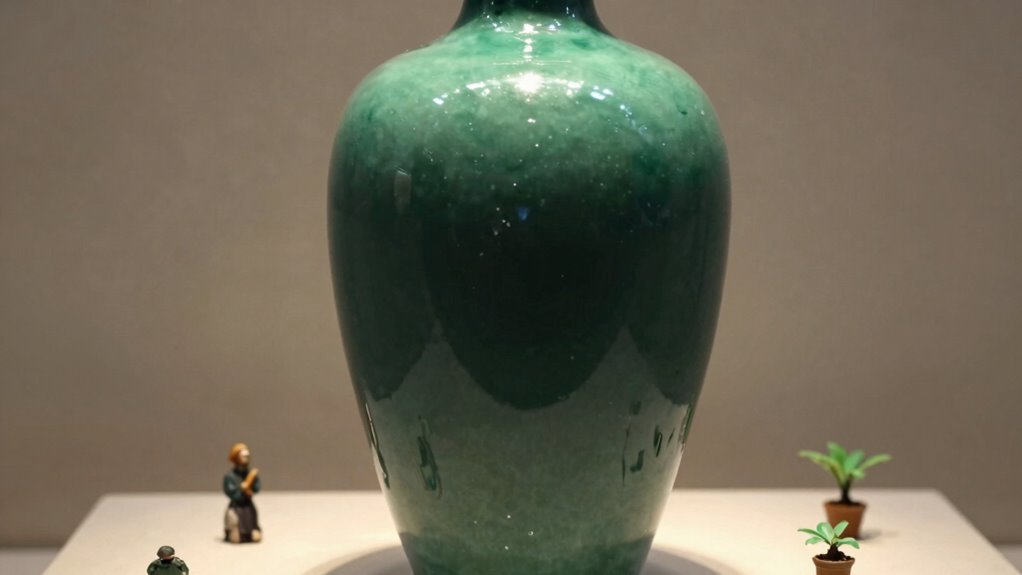 oversized vase creates visual harmony