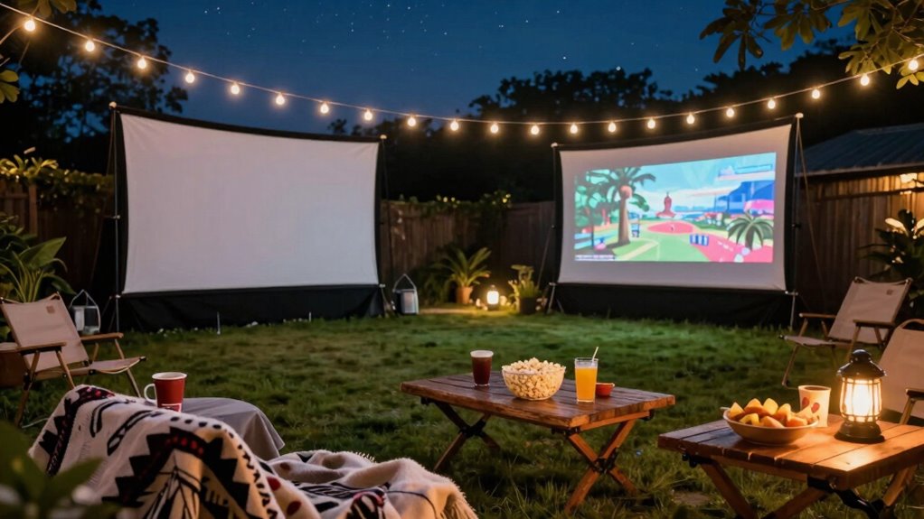 proper setup enhances outdoor movies