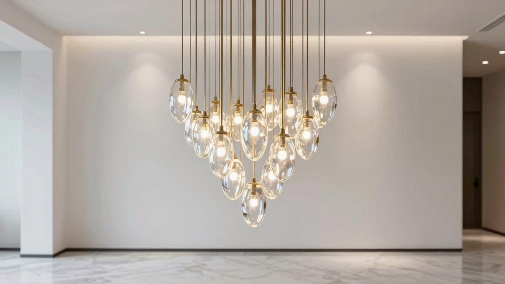 properly proportioned chandeliers