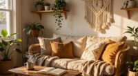 relaxed artistic cozy living