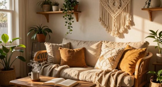 relaxed artistic cozy living