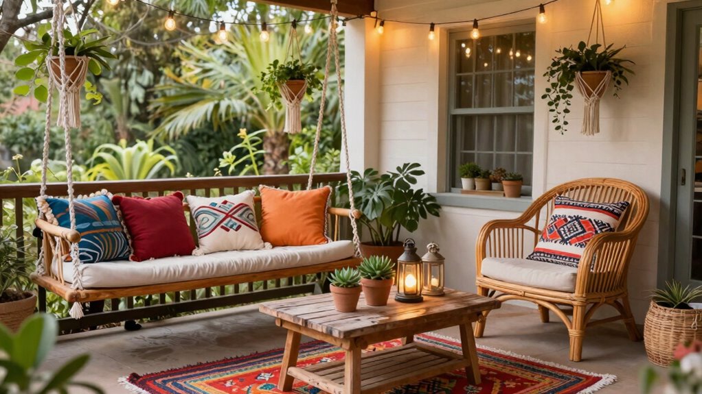 rustic cozy layered lighting