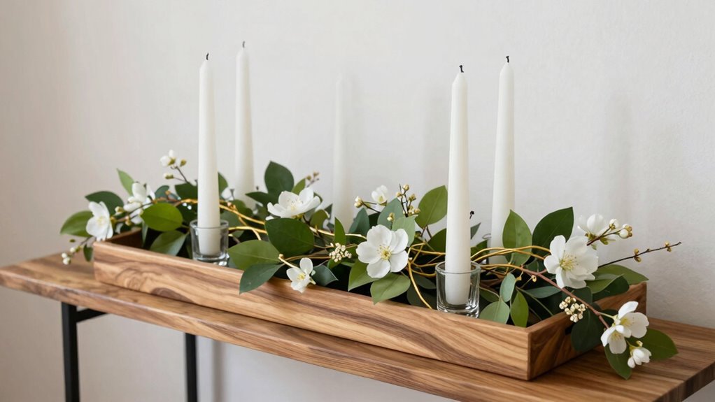 seasonal balanced harmonious centerpiece