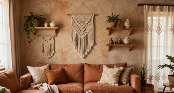 selecting cozy boho wall finishes