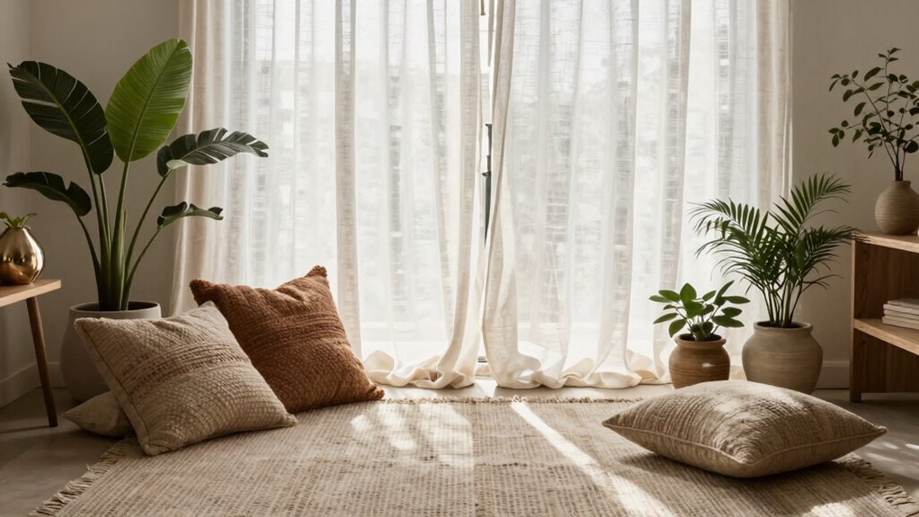 serene boho luxe ambiance