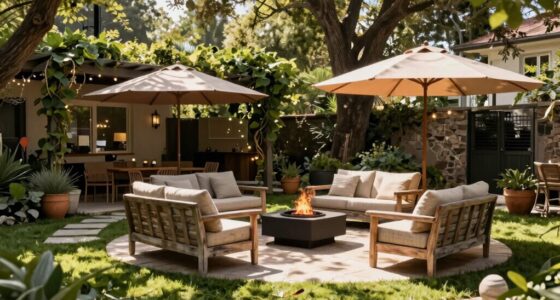 shade focused patio design