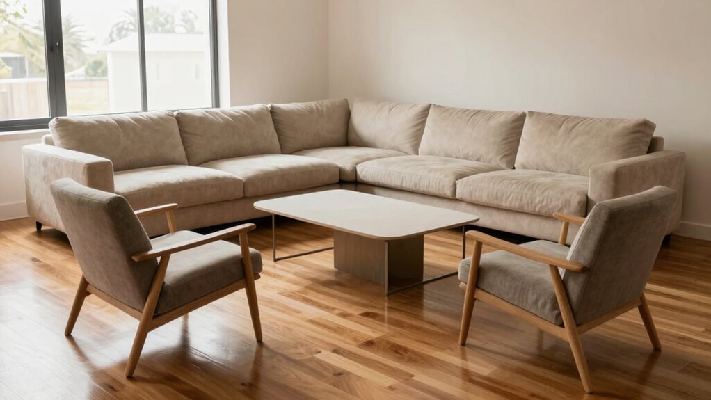 sofa or sectional arrangement