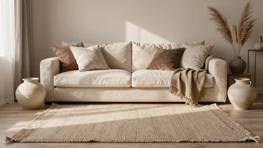 soft contrast through textures