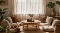 soft curved boho decor