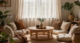 soft curved boho decor