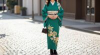 styling tips for long kimonos
