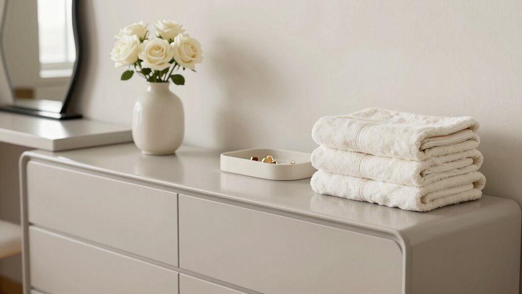 stylish organized dresser essentials