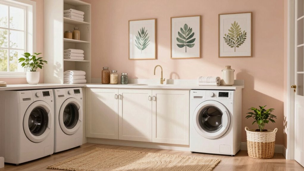 stylish organized laundry space