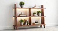 stylish permanent ladder shelf