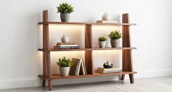 stylish permanent ladder shelf
