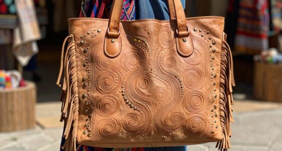 subtle boho bag details