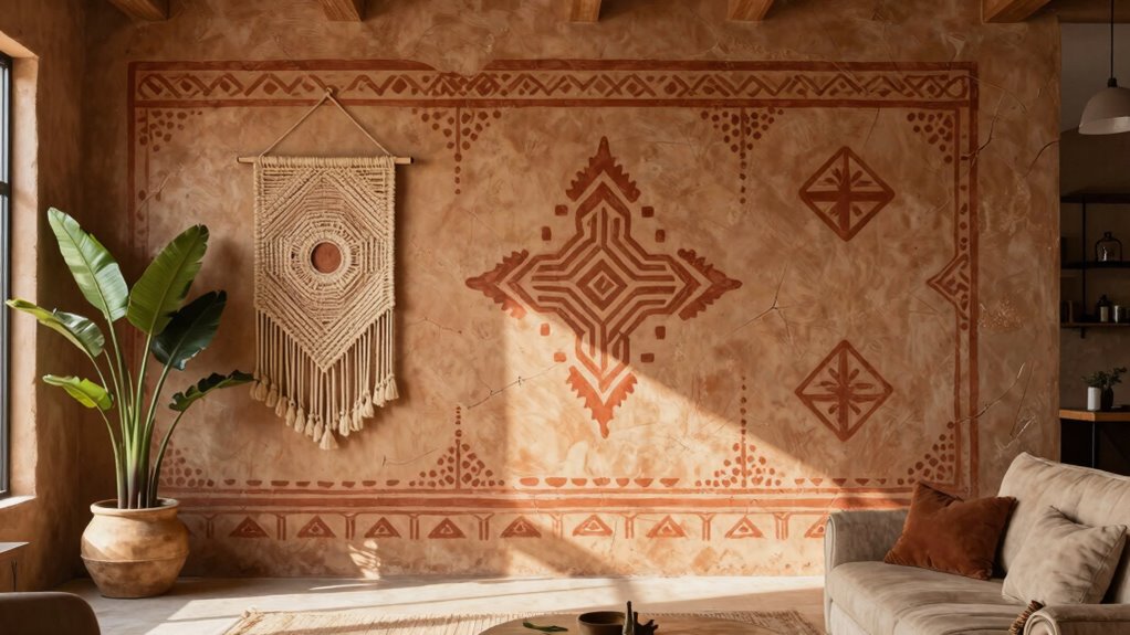 textured boho wall decor