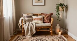 transforming awkward nook into boho charm