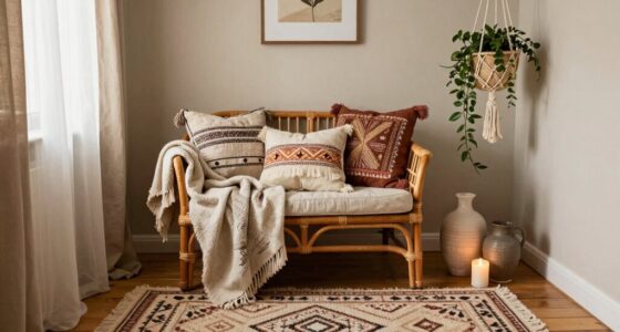transforming awkward nook into boho charm