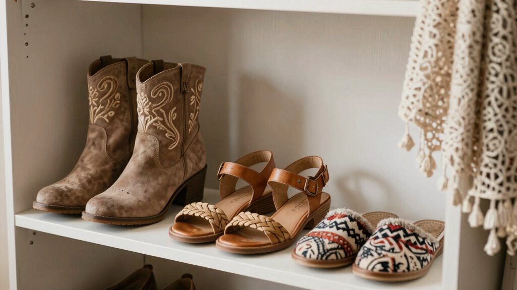 versatile seasonal boho footwear