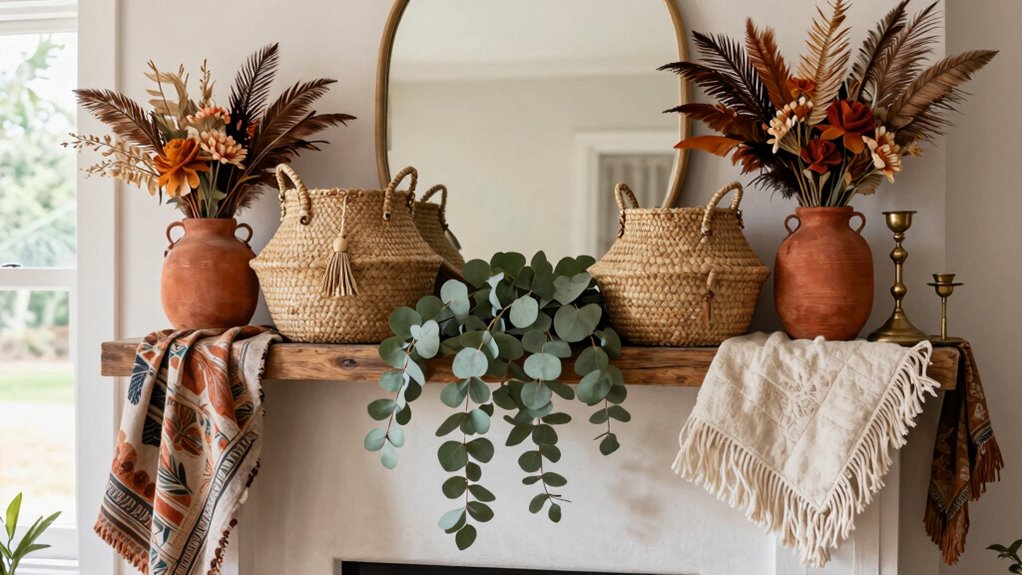 versatile seasonal mantel styling