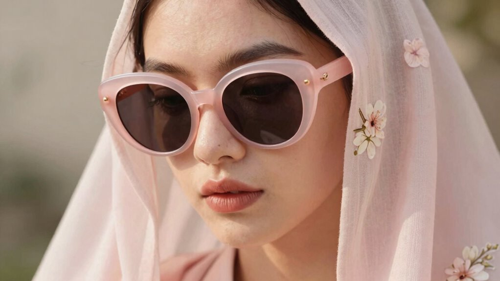 vintage inspired pastel toned sunglasses