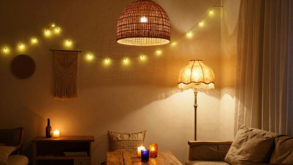 vintage natural layered lighting