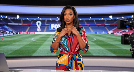 Jules Breach turns heads in stunning outfit live on Fox's World Cup coverage as viewers are left floored by host