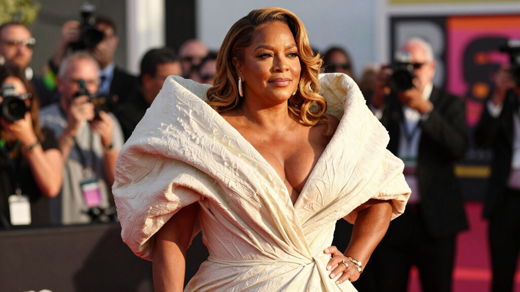 Queen Latifah’s Kilian Kerner Look Brings Textural Volume to the BET Awards 2026 Red Carpet