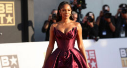 Teyana Taylor Wows in Bold Burgundy Gown at the 2026 BET Awards